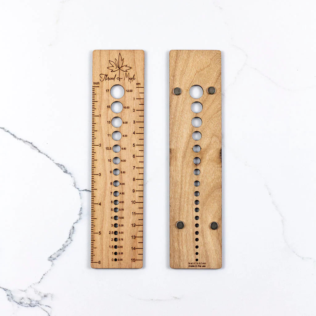 Magnetic Cherry Wood 6" Ruler