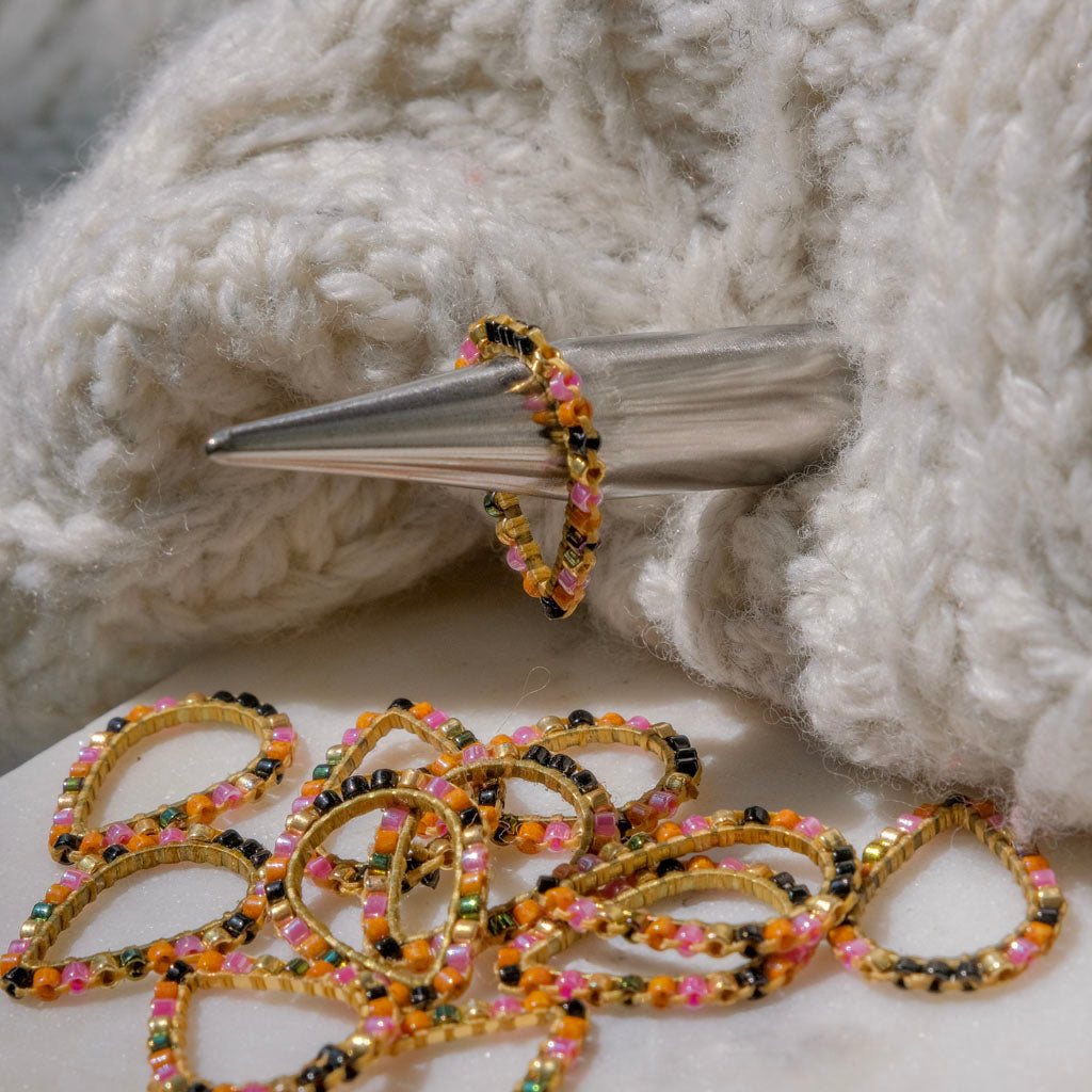 Bead Teardrop Stitch Markers