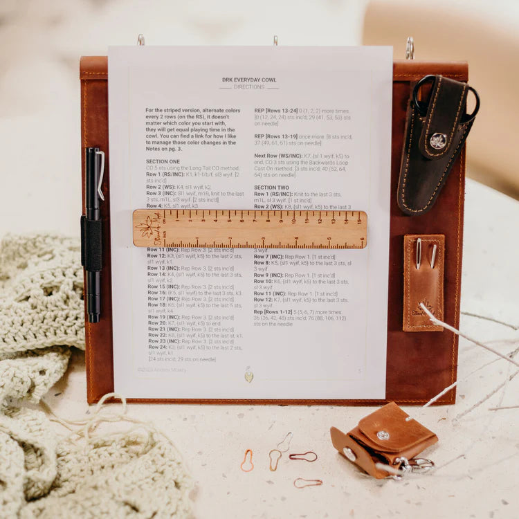 Cherry Measuring Ruler Magnetic Cherry Wood 6
