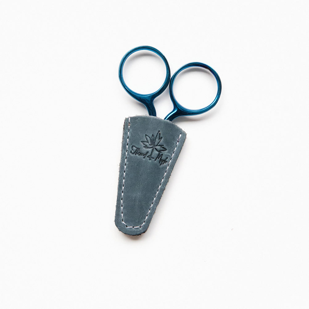 Sheathed Scissors Leather Mini Scissors Sheath – scrumptiouspurl